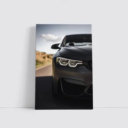 BMW M4 Matte Gray Front Road