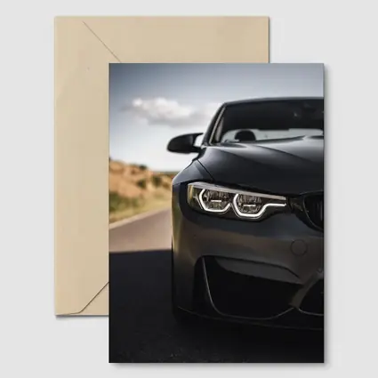 BMW M4 Matte Gray Front Road