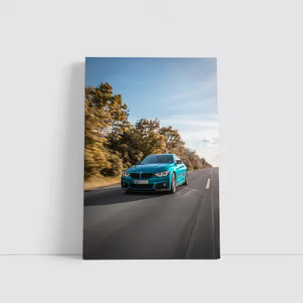 BMW 4 Series Teal Racing Open Road