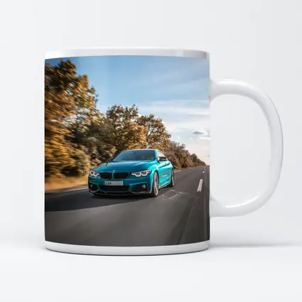 BMW 4 Series Teal Racing Open Road