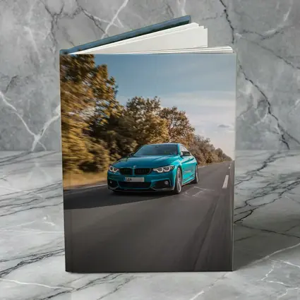 BMW 4 Series Teal Racing Open Road