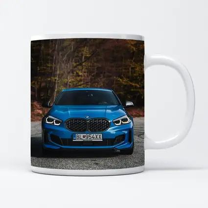 BMW One Series Blue Front Forest
