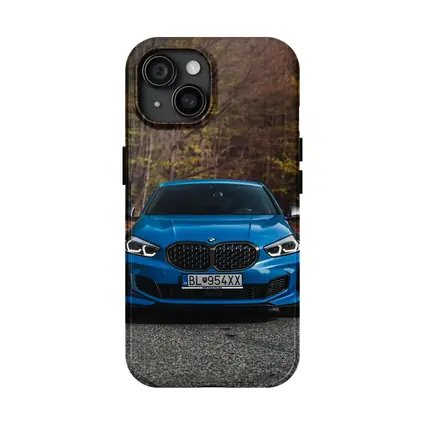 BMW One Series Blue Front Forest