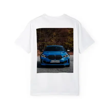 BMW One Series Blue Front Forest