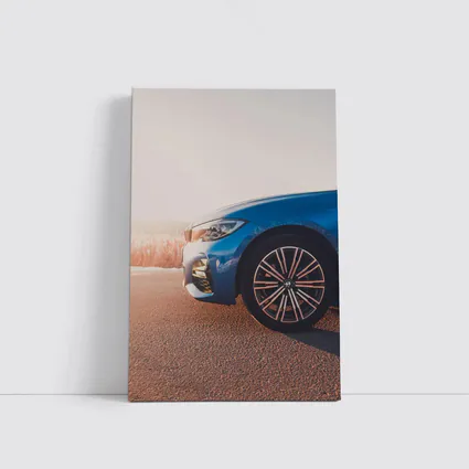 BMW 3 Series Blue Car Sunny Road
