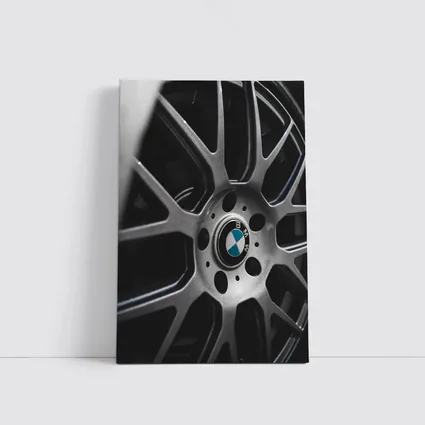 BMW M Alloy Wheel Close Up Dark