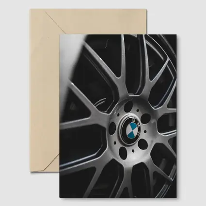 BMW M Alloy Wheel Close Up Dark