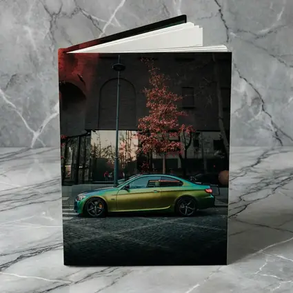 BMW M3 Green Wrap Urban Street Scene