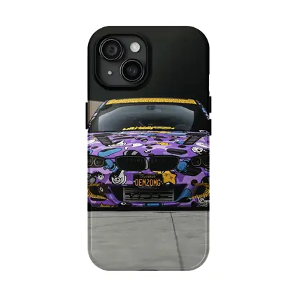 BMW M3 Purple Cartoon Wrap Street Low
