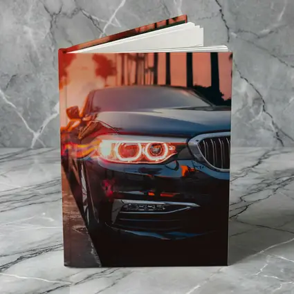 BMW 5 Series Black Front Sunset Palms