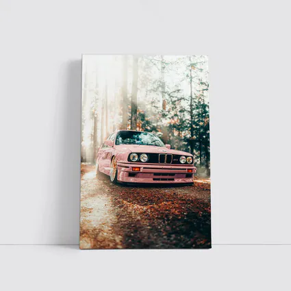 BMW M3 E30 Pink Forest Sunlight