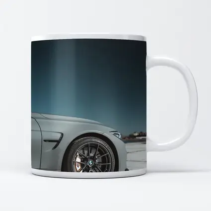 BMW M3 Gray Front Wheel Teal Sky
