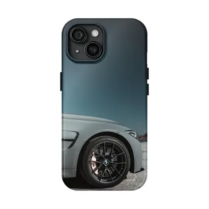 BMW M3 Gray Front Wheel Teal Sky