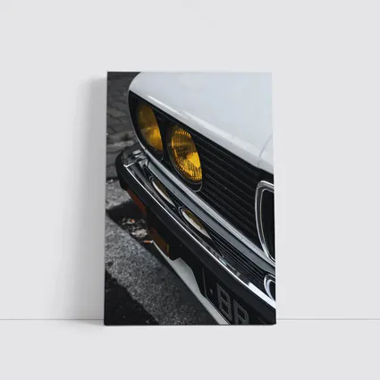 BMW E28 Classic Front Yellow Headlights Street