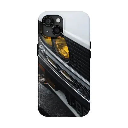BMW E28 Classic Front Yellow Headlights Street