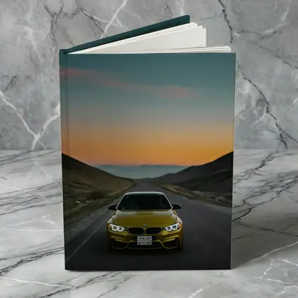 BMW M4 Yellow Mountain Road Sunset