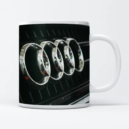 Audi Four Rings Chrome Grille Close Up