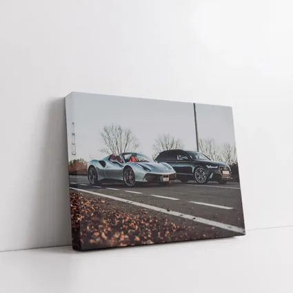 Ferrari 488 GTB and Audi RS6 Road