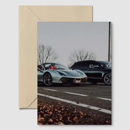 Ferrari 488 GTB and Audi RS6 Road