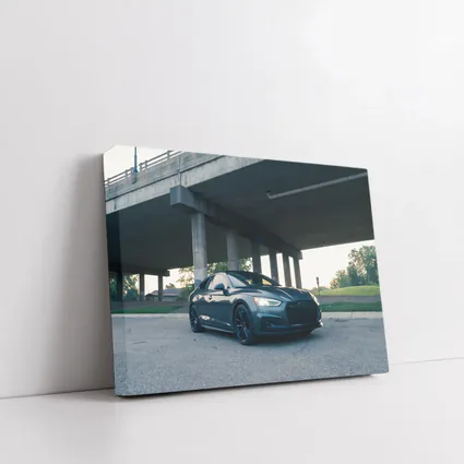 Audi A5 Parked Under Urban Bridge
