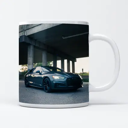 Audi A5 Parked Under Urban Bridge