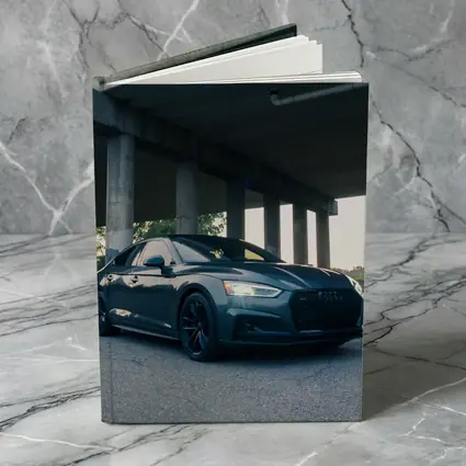 Audi A5 Parked Under Urban Bridge