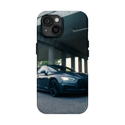 Audi A5 Parked Under Urban Bridge
