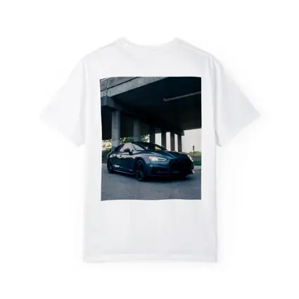 Audi A5 Parked Under Urban Bridge