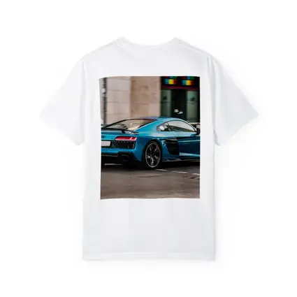 Audi R8 Blue Supercar City Street