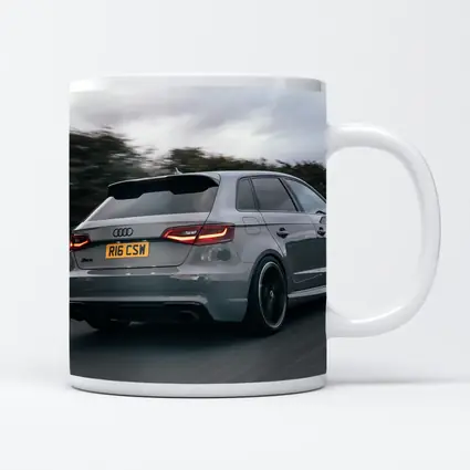 Audi RS3 Sportback Gray Road Motion Shot