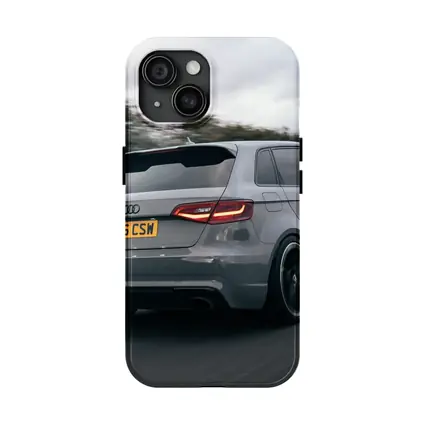 Audi RS3 Sportback Gray Road Motion Shot