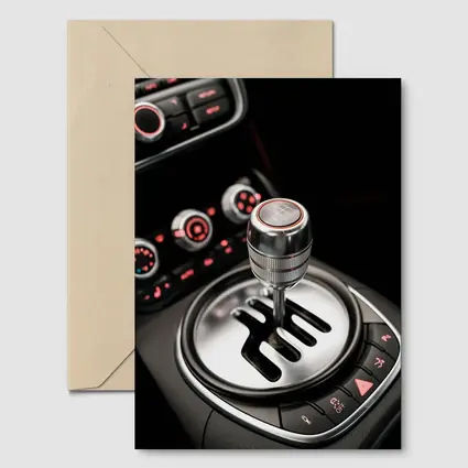Audi R8 Manual Gearshift Interior Close Up