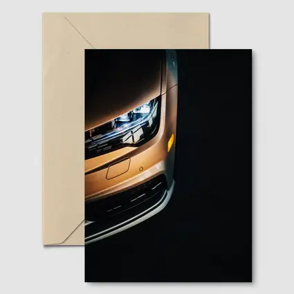 Audi A7 Front Close Up Dark Background