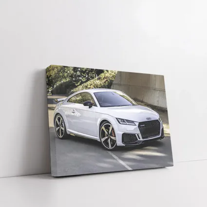 Audi TT RS White Sports Car Street