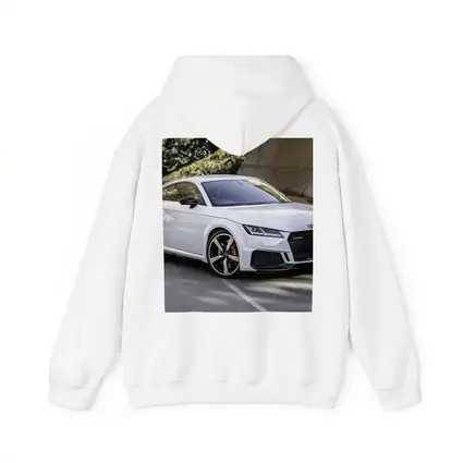 Audi TT RS White Sports Car Street