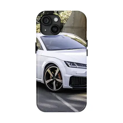 Audi TT RS White Sports Car Street
