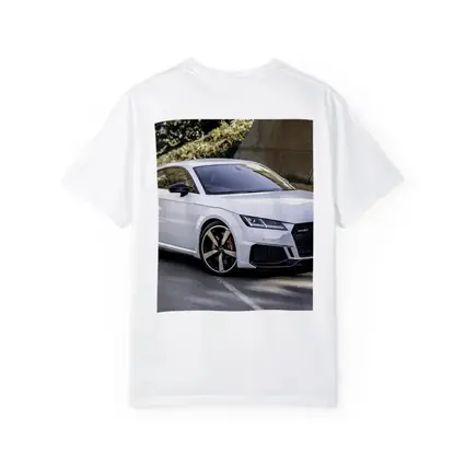Audi TT RS White Sports Car Street