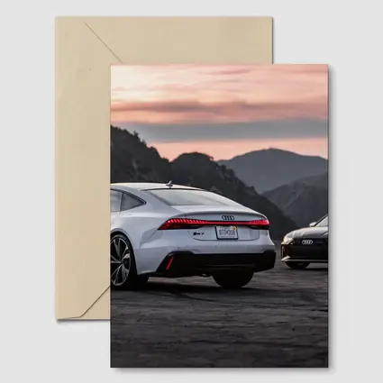 Audi RS7 and RS6 Sunset Mountains