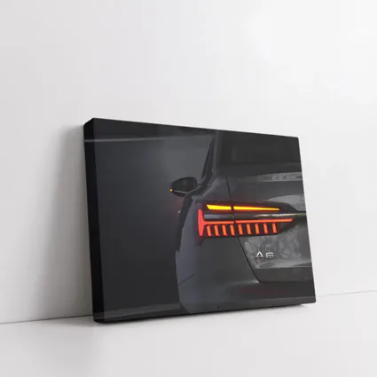 Audi A6 Tail Light Dark Background