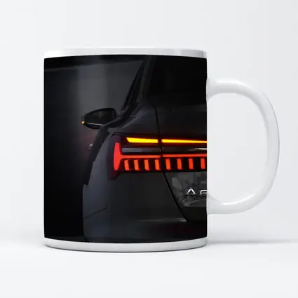 Audi A6 Tail Light Dark Background