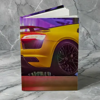 Audi R8 Yellow Supercar Night Lights