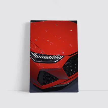 Audi RS Red Front Grille Close Up