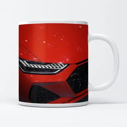 Audi RS Red Front Grille Close Up