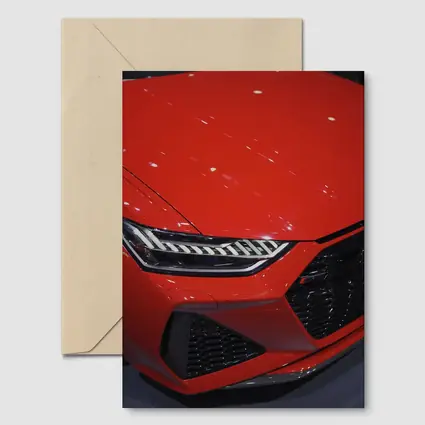Audi RS Red Front Grille Close Up