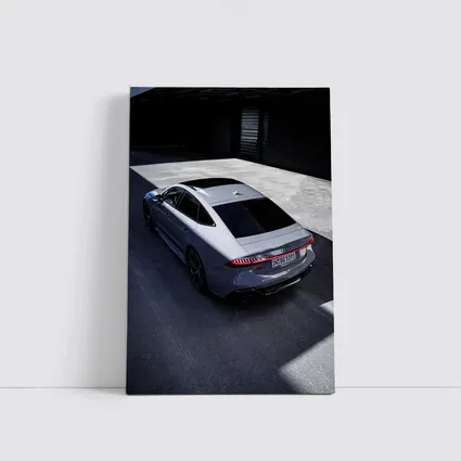 Audi RS7 Silver Sportback Parking Lot