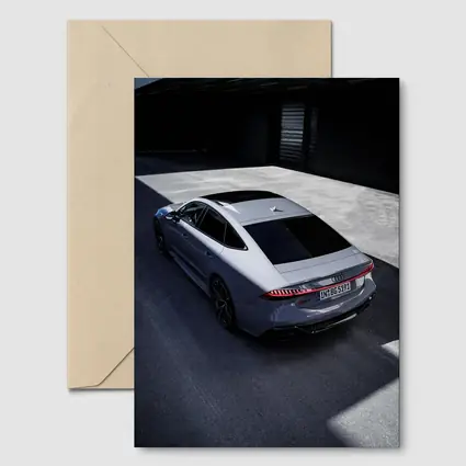 Audi RS7 Silver Sportback Parking Lot