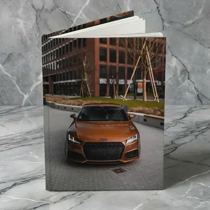 Audi TT Bronze Front View Urban Setting