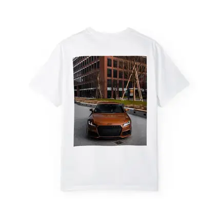 Audi TT Bronze Front View Urban Setting
