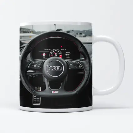Audi RS3 Interior Steering Wheel Close Up