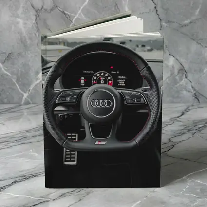 Audi RS3 Interior Steering Wheel Close Up